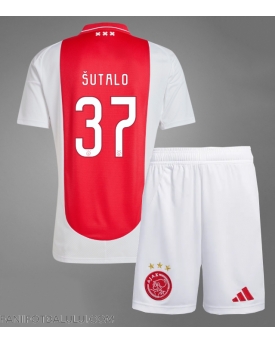 Ajax Josip Sutalo #37 Echipament de Fotbal Replică 2024-25 Copii Acasa (+ Șorturi)